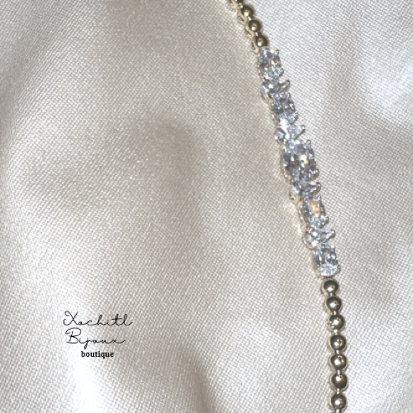 AAA Cz 18k Gold bracelet - Picture 4 of 7